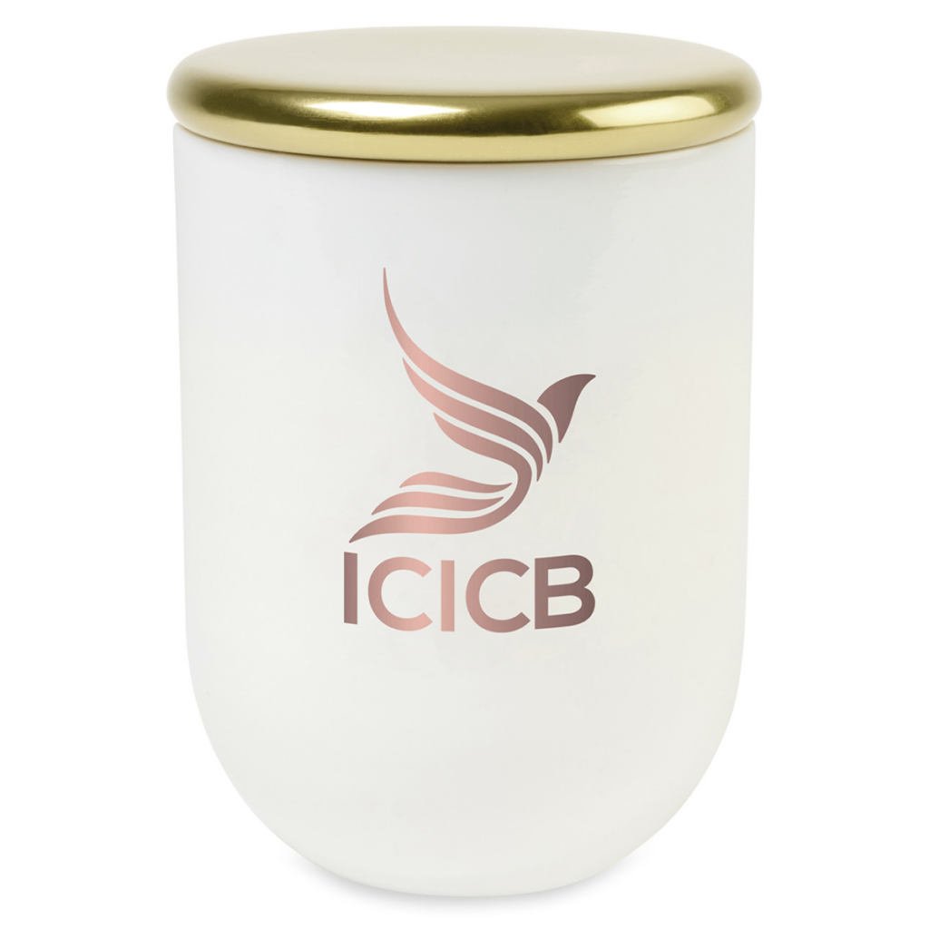 Be Home® Cora Blown Glass Candle - Be Home Cora Blown Glass Candle 8211 White