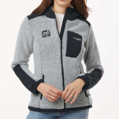 Columbia Women’s Arctic Crest™ Sherpa Full-Zip Jacket - Columbia_208903_White-_Black_Front_High_Model