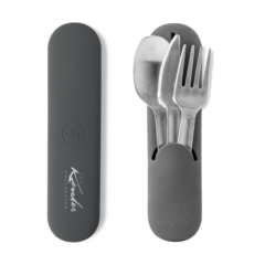 W&P Porter Sustainable Impact Ceramic Lunch Bundle - W038P Porter Utensil Set 8211 charcoal