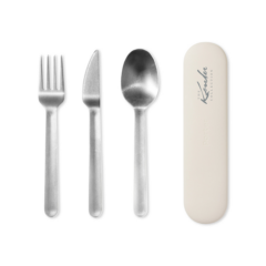 W&P Porter Sustainable Impact Ceramic Lunch Bundle - W038P Porter Utensil set 8211 Cream