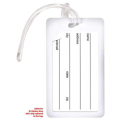Deluxe Full Color Luggage Tag - address
