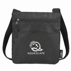 rPET Mini Messenger Bag / Crossbody with Adjustable Strap - black