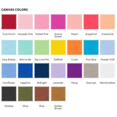 Colored Canvas Simple Hydration Sling - canvas colors