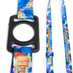 Water Bottle Holder Lanyard with Full Color Imprint