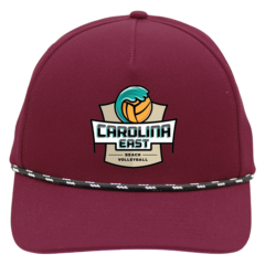 Performance Rope Hat with Full Color Digital Imprint - 80-44451-burgundy