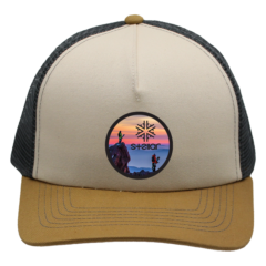 Hype Mesh Trucker Cap with Full Color Imprint - 84-44452-amber