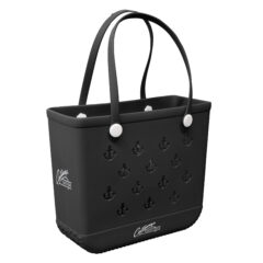 EVA Mini Beachcomber Anchor Tote Bag - BAG513-OCEAN_BLACK_SCREEN-PRINT