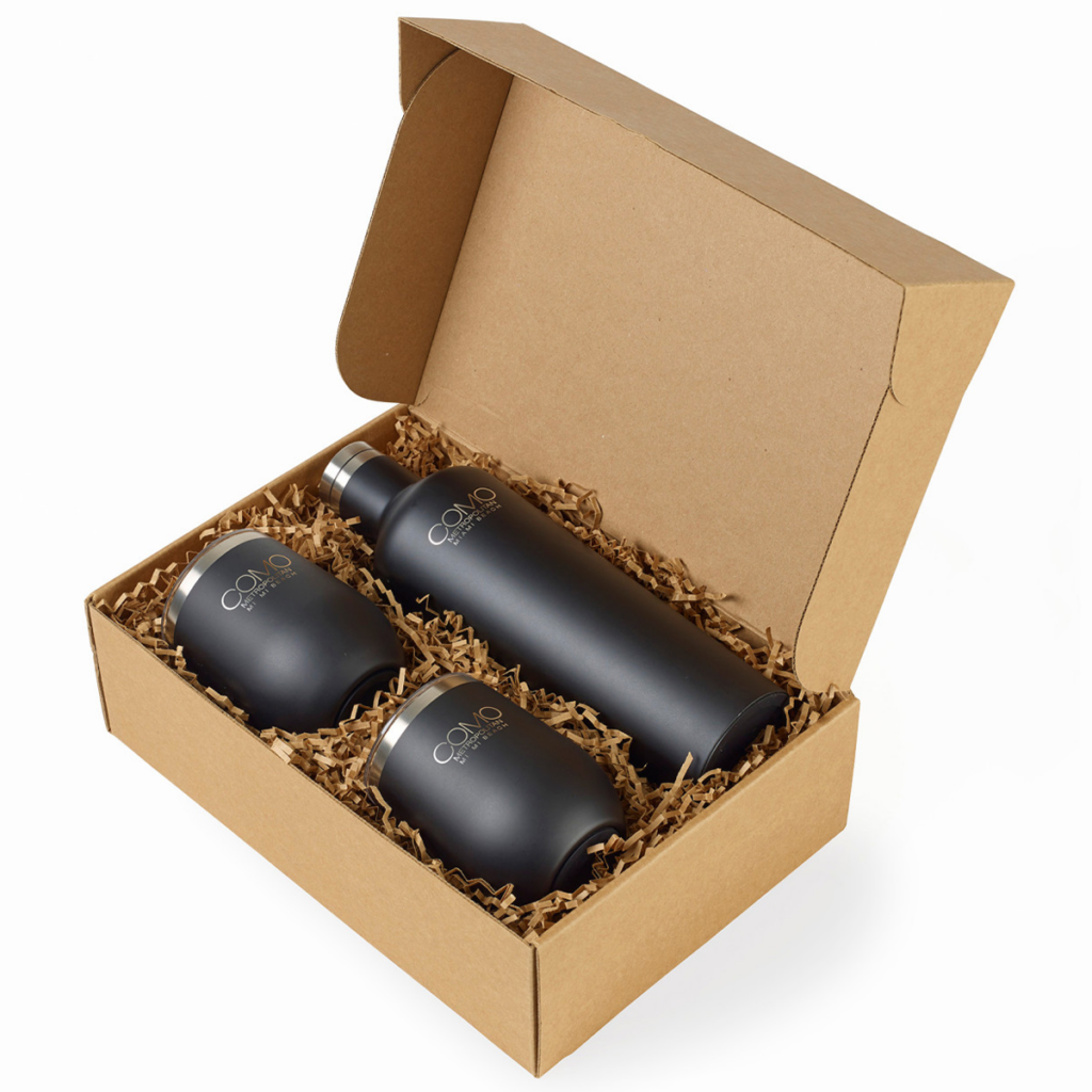 CORKCICLE® Canteen & Stemless Wine Cup Gift Set - CORKCICLE Canteen 038 Stemless Wine Cup Gift Set 8211 Matte Black