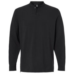 Adidas Henley Long Sleeve Tee - Adidas_A597_Black_Front_High