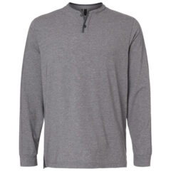 Adidas Henley Long Sleeve Tee - Adidas_A597_Grey_Five_Melange_Front_High
