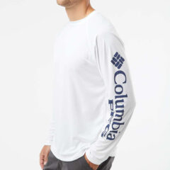 Columbia PFG Terminal Tackle™ Long Sleeve T-Shirt - Columbia_212472_White-_Nightshade_Side_High_Model