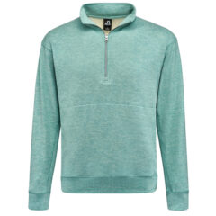J. America Electric Fleece Quarter-Zip Sweatshirt - J_America_8741_Electric_Jade_Front_High