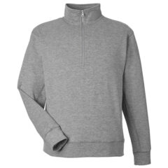 J. America Electric Fleece Quarter-Zip Sweatshirt - J_America_8741_Electric_Slate_Front_High