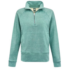 J. America Women’s Electric Fleece Quarter-Zip Sweatshirt - J_America_8743_Electric_Jade_Front_High