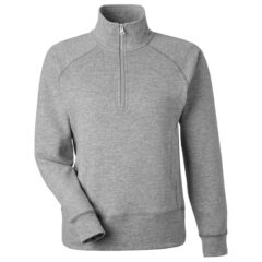 J. America Women’s Electric Fleece Quarter-Zip Sweatshirt - J_America_8743_Electric_Slate_Front_High
