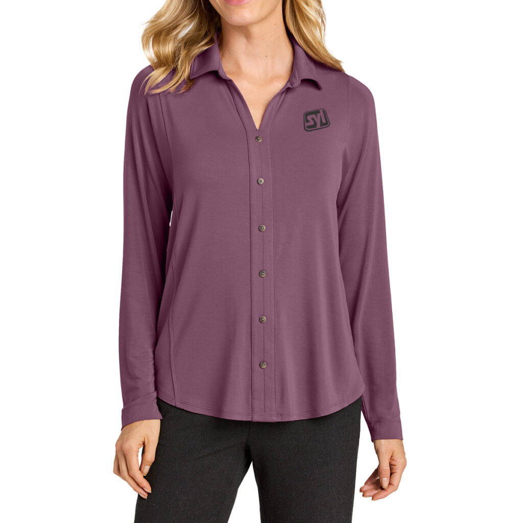 Port Authority® Women’s Luxe Knit Button Tunic - Port Authority