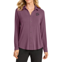 Port Authority® Women’s Luxe Knit Button Tunic - Port Authority