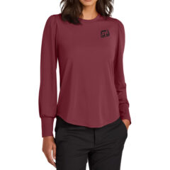 Mercer+Mettle® Women’s Stretch Jersey Long Sleeve Blouson Top - MercerMettle