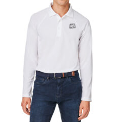 Harriton Men's Charge Snag and Soil Protect Long-Sleeve Polo