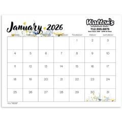 Small Monthly Desk Pad - Floral