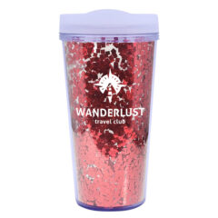 Glamour Glitter Tumbler – 17 oz - 50140_RED_Silkscreen