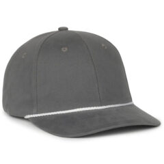 Modern Cap with Solid Back and Visor Cord - oc602_steel_02