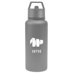 Jasper Recycled Stainless Steel Bottle – 32 oz - 50425_GRA_Silkscreen