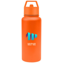 Jasper Recycled Stainless Steel Bottle – 32 oz - 50425_ORN_Colorbrite