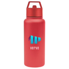 Jasper Recycled Stainless Steel Bottle – 32 oz - 50425_RED_Colorbrite