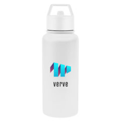Jasper Recycled Stainless Steel Bottle – 32 oz - 50425_WHT_Colorbrite