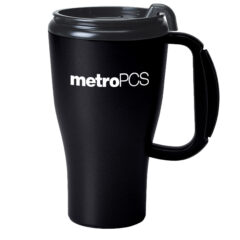 Omega Mug with Slider Lid – 16 oz - 5916_BLK_Silkscreen