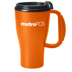 Omega Mug with Slider Lid – 16 oz - 5916_ORN_Silkscreen