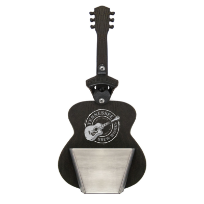 Acoustic Guitar Shaped Bottle Opener with Cap Catcher