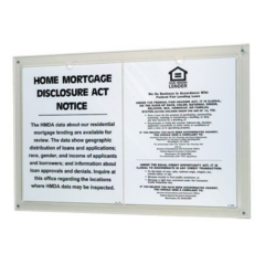 Acrylic Wall Sign Frame for 2 85 W x 11 H