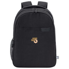 RejuVe® Rove Recycled Heather Executive Backpack - Black-963234-dr096-black-zoom