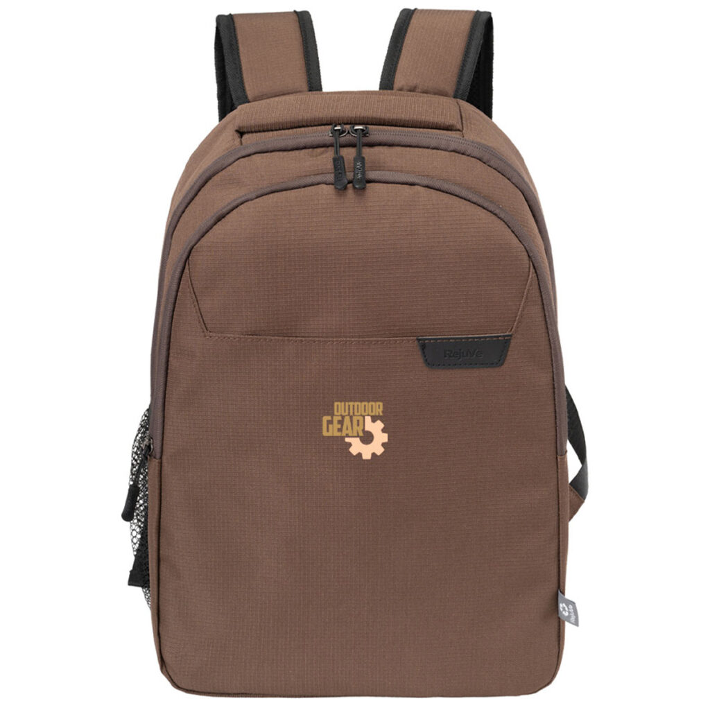 RejuVe® Rove Recycled Heather Executive Backpack - Coffee-Brown-991304-dr096-coffee-brown-zoom