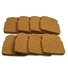 Cork Toaster Coaster – 1/2″ – 8 PACK - Cork Toaster Coaster 8211 8 pack