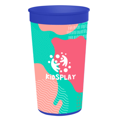 Full Color Big Game Stadium Cup 8211 32 oz 8211 Blue