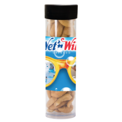 Gourmet Plastic Snack Tube – Large - Gourmet Plastic Snack Tube 8211 Large 8211 Cashews