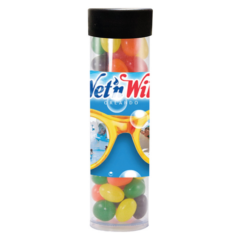 Gourmet Plastic Snack Tube – Large - Gourmet Plastic Snack Tube 8211 Large 8211 Jelly Beans