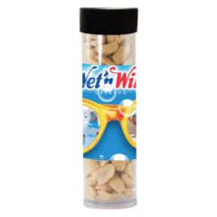 Gourmet Plastic Snack Tube – Large - Gourmet Plastic Snack Tube 8211 Large 8211 Peanuts