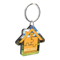 Custom Shape Acrylic Key Tag - Keytag-AF-MitchellConstruction-House_Front