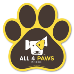 Large Paw Print Car Sign Magnet 8211 575 x 575