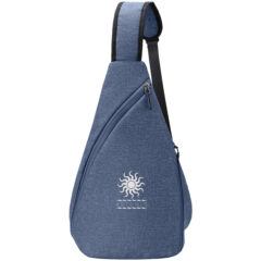 RejuVe® Heather Lite Business Sling Backpack - Navy-447366-dr125-navy-zoom