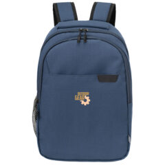 RejuVe® Rove Recycled Heather Executive Backpack - Navy-818737-dr096-navy-zoom