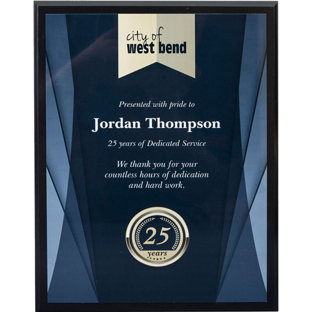 Sublimated Vertical Plaque – 9″ x 12″ - PLA912V__72269