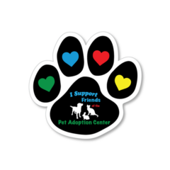 Paw Shaped Decal 8211 5in
