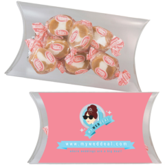 Pillow Pack with Candy Filler – Medium - Pillow Pack with Candy Filler 8211 Medium 8211 Caramel Chews