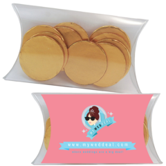 Pillow Pack with Candy Filler – Medium - Pillow Pack with Candy Filler 8211 Medium 8211 Chocolate Coins