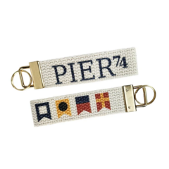 Cotton Canvas Key Strap – 1.25″ Wide - Q551 8211 Gold